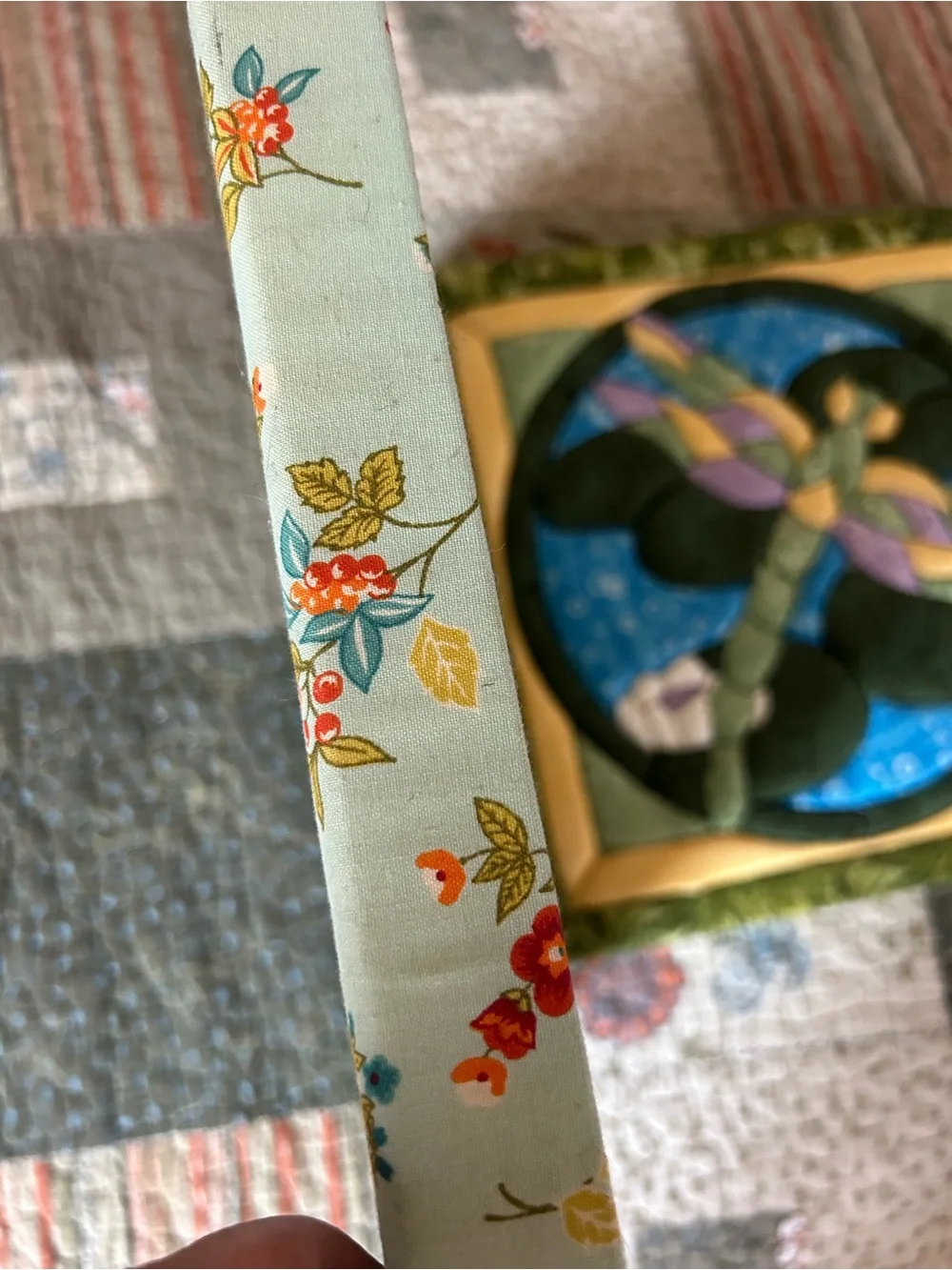 Handcrafted Hummingbird & Dragonfly Quilted Wall Panels - Unbranded